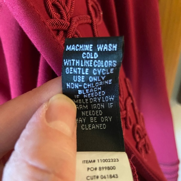 EUC Torrid vibrant maroon Military cropped blazer Sz2 - Picture 8 of 8